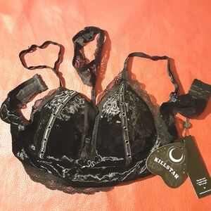 Killstar Black Lace Bralette